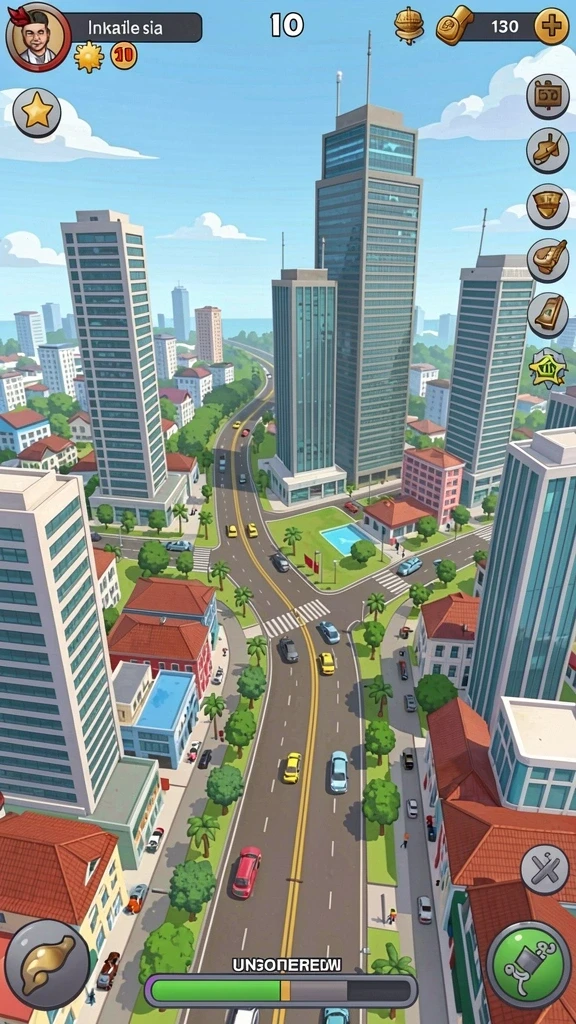 Fitur multiplayer memungkinkan interaksi dengan teman.
