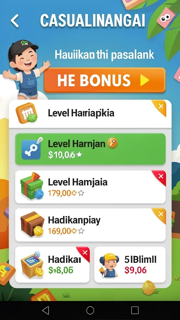 Sistem bonus yang menguntungkan dan seru.
