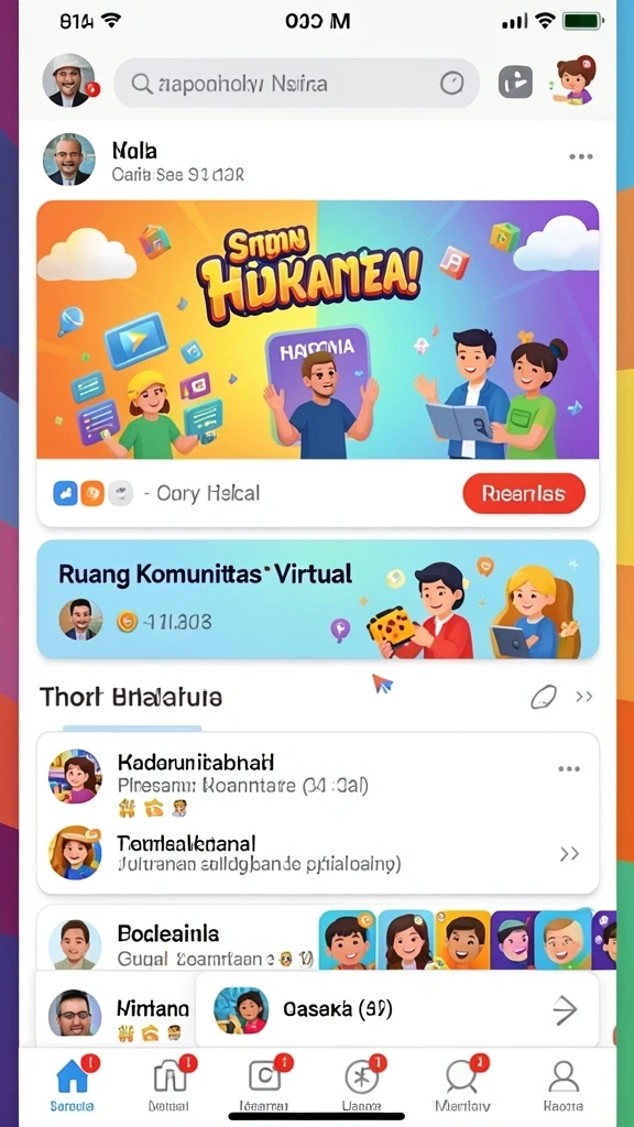 Tampilan antarmuka yang intuitif dan menarik.