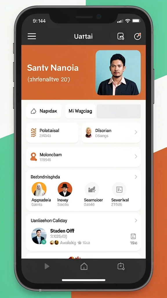 Tampilan menu utama yang intuitif dan mudah dinavigasi.