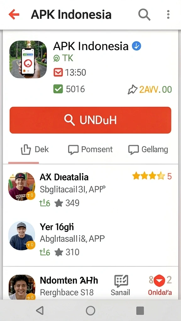 Tampilan awal yang menarik dan penuh warna.
