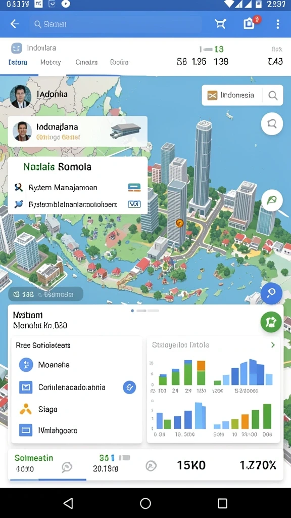 Screenshot dari level menantang di dalam game.