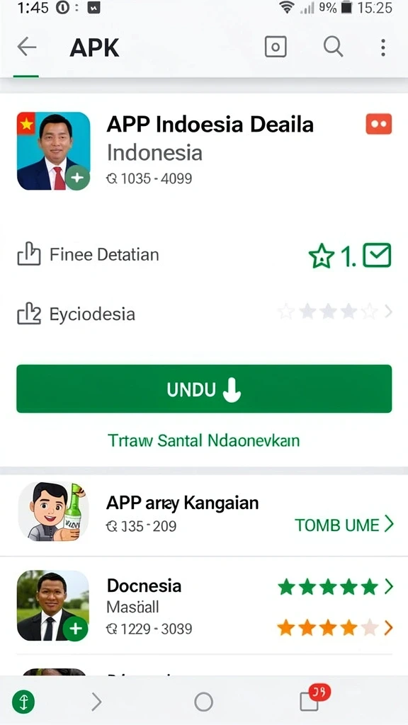 Tampilan antarmuka yang menarik dan modern.