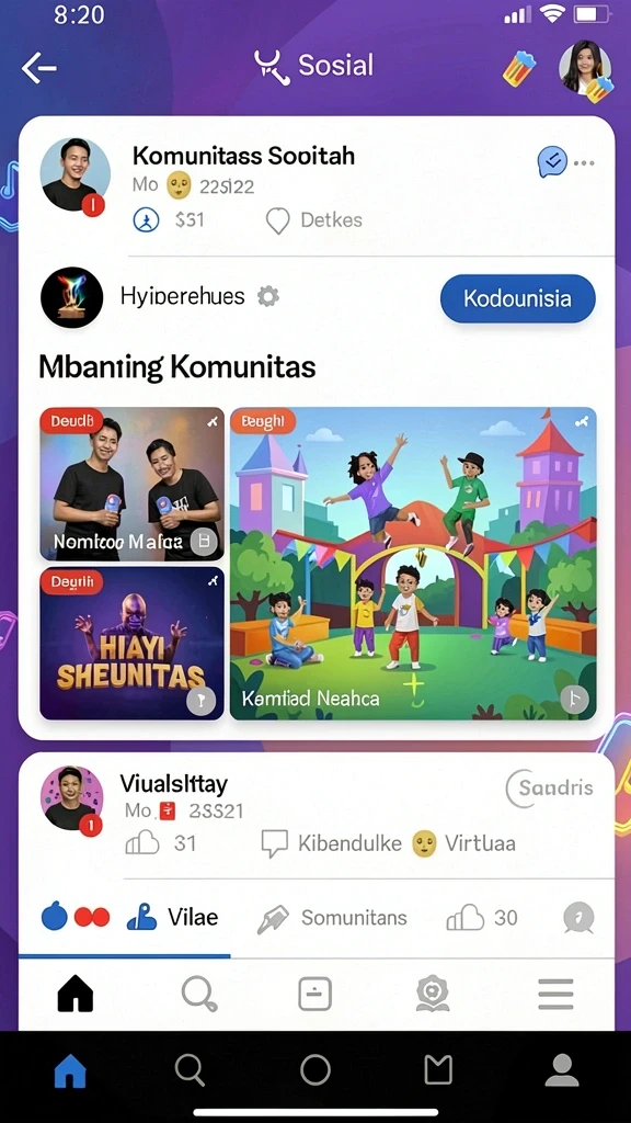 Tampilan menu utama yang user-friendly.