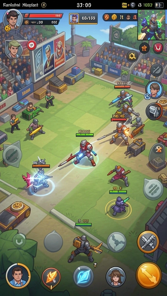 Tampilan gameplay MINTOTO saat berkompetisi melawan pemain lain.