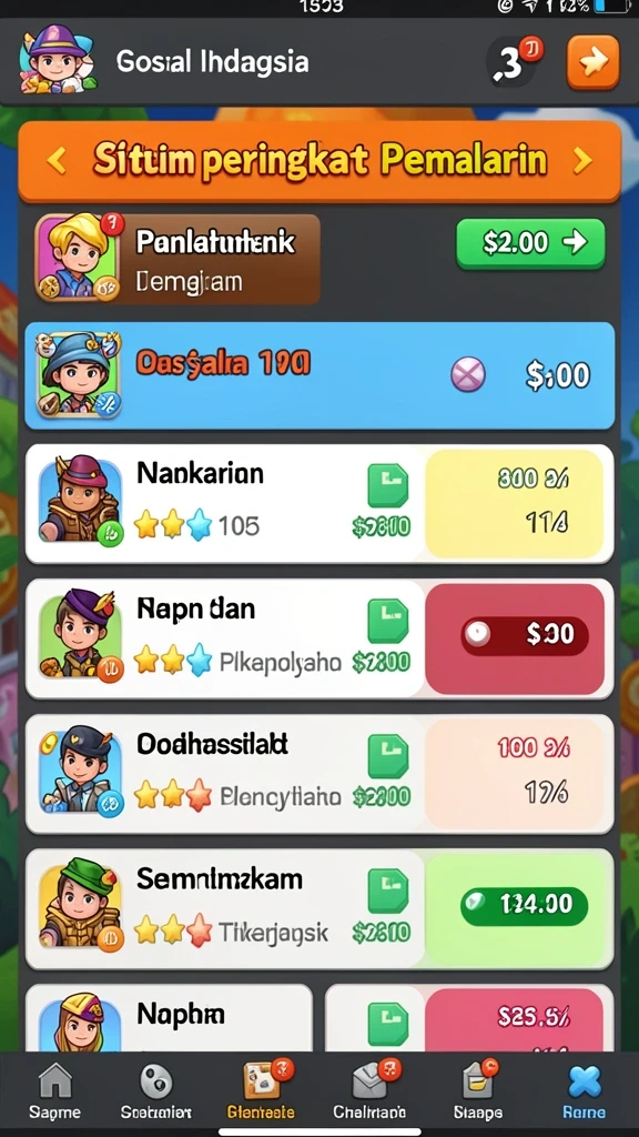 Mode permainan yang beragam dan menantang.