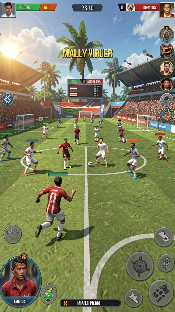 Screenshot menampilkan karakter unik yang bisa dimainkan.