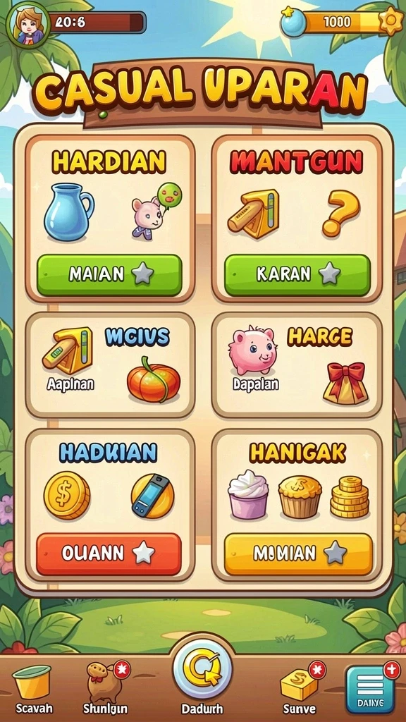 Screenshot menunjukkan interaksi sosial antar pemain dalam game.