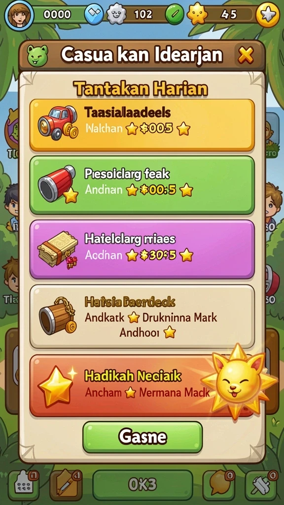 Mode permainan seru yang menantang kemampuan pemain.