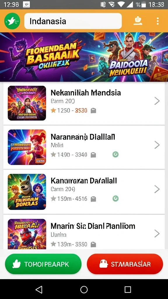 Tampilan awal yang menarik dan mudah dinavigasi.