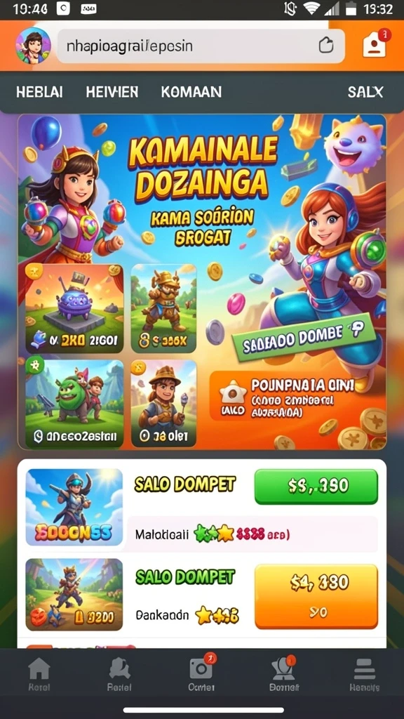 Grafis yang memukau membuat pengalaman bermain lebih seru.
