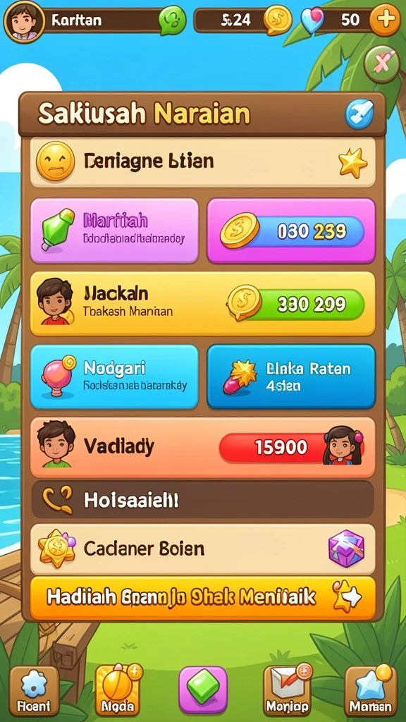 Tampilan antarmuka yang user-friendly untuk memudahkan navigasi.