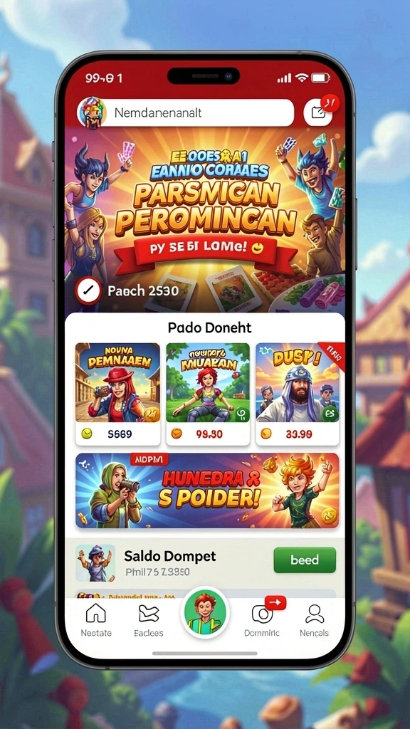 Tampilan awal yang menarik dan intuitif.