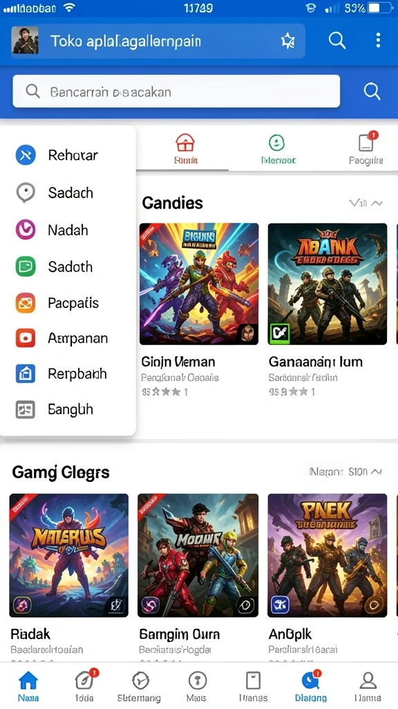 Tampilan antarmuka yang modern dan menarik.