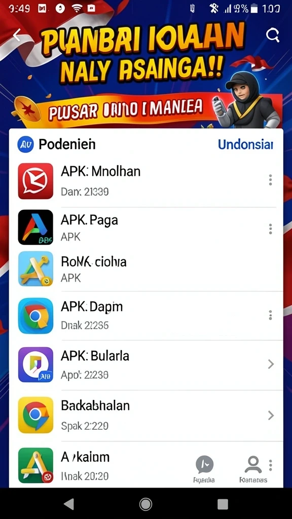 Tampilan awal game yang menarik dan interaktif.