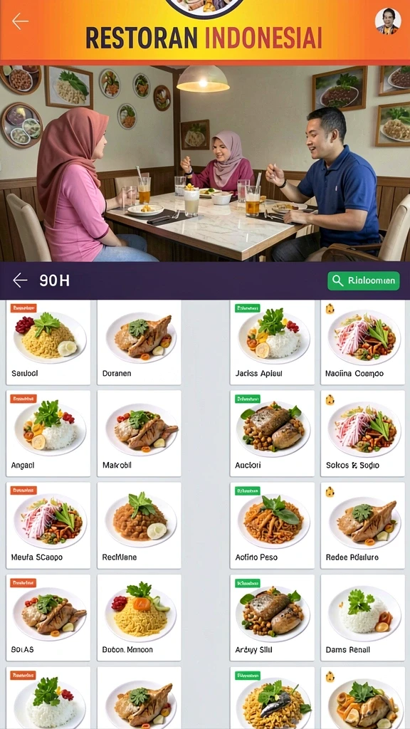 Tampilan antarmuka yang intuitif dan menarik.