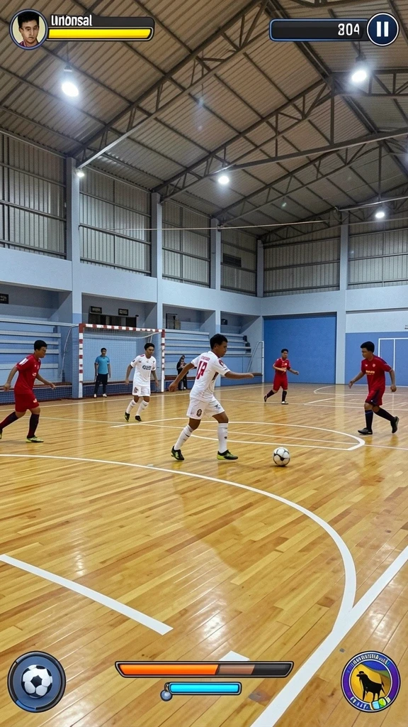 Tampilan awal permainan SUPER5 yang menarik.
