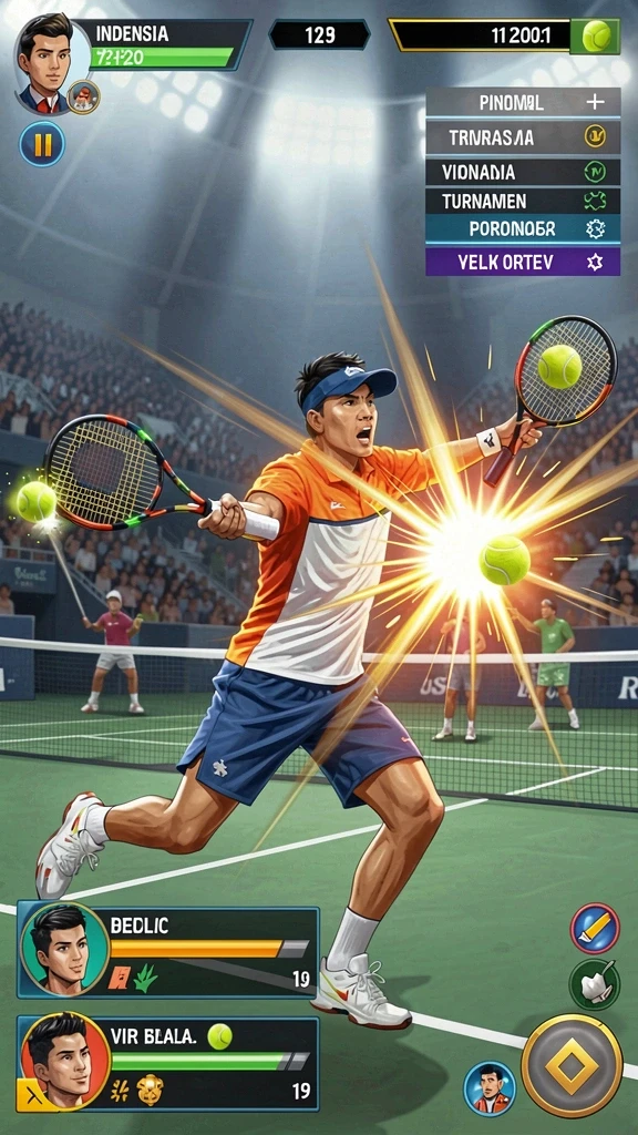 Tampilan grafik yang memukau dari permainan slot.