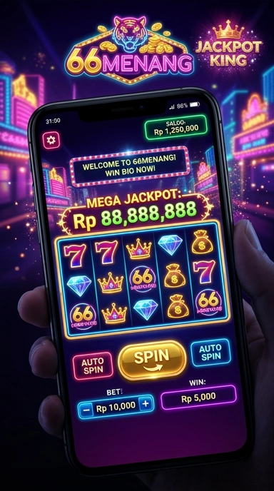 66menang — layar beranda